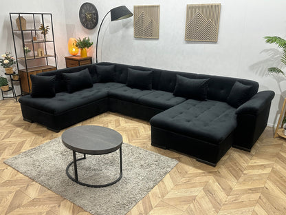 !Showroommodel! Zwarte Velvet U Zetel