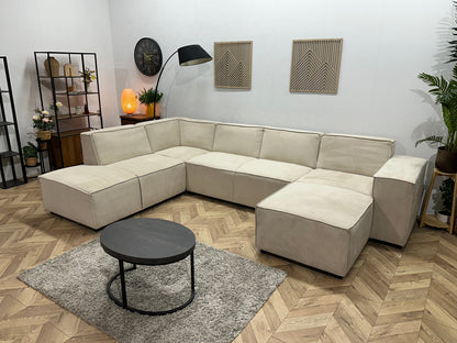 !Showroommodel! Crème Suède Stoffen U Zetel