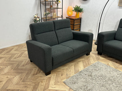 Antraciet Zetels Set ~ Vaste Kussens