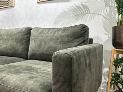 Groene Velvet Hoekzetel ~ Nieuwstaat