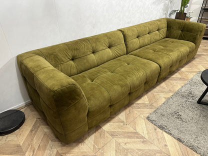 Lanterfant Mosgroene Velvet 3-Zits Zetel