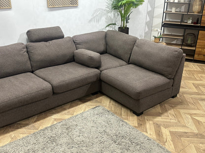 Taupe Hoekzetel ~ Losse Kussens Met Afneembare Hoezen