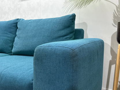 Blauwe Hoekzetel ~ Losse Kussens Met Afneembare Hoezen