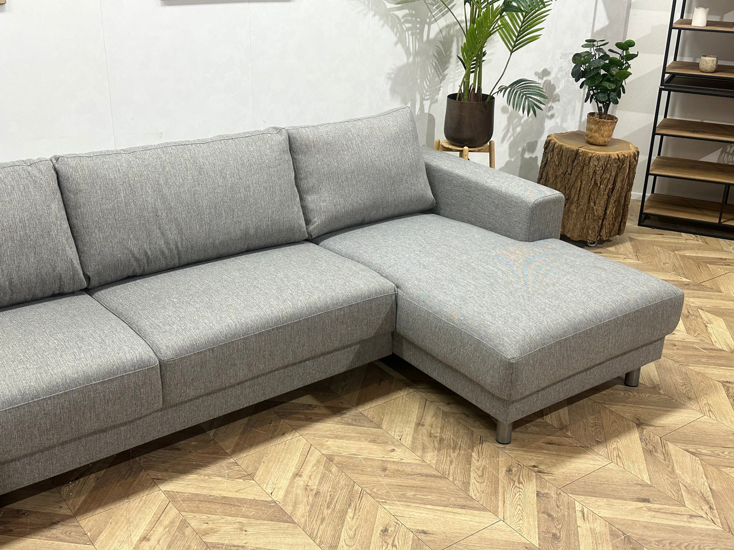 !Showroommodel! Licht Grijze Hoekzetel