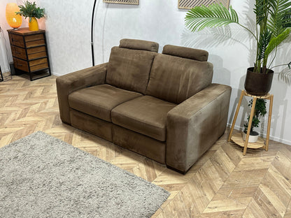 Bruine Velvet 2.5-Zits Zetel ~ Relaxfunctie