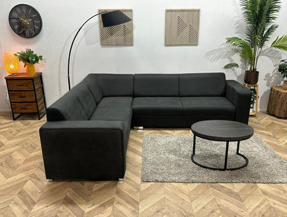 !Showroommodel! Antraciet Leather Look Hoekzetel