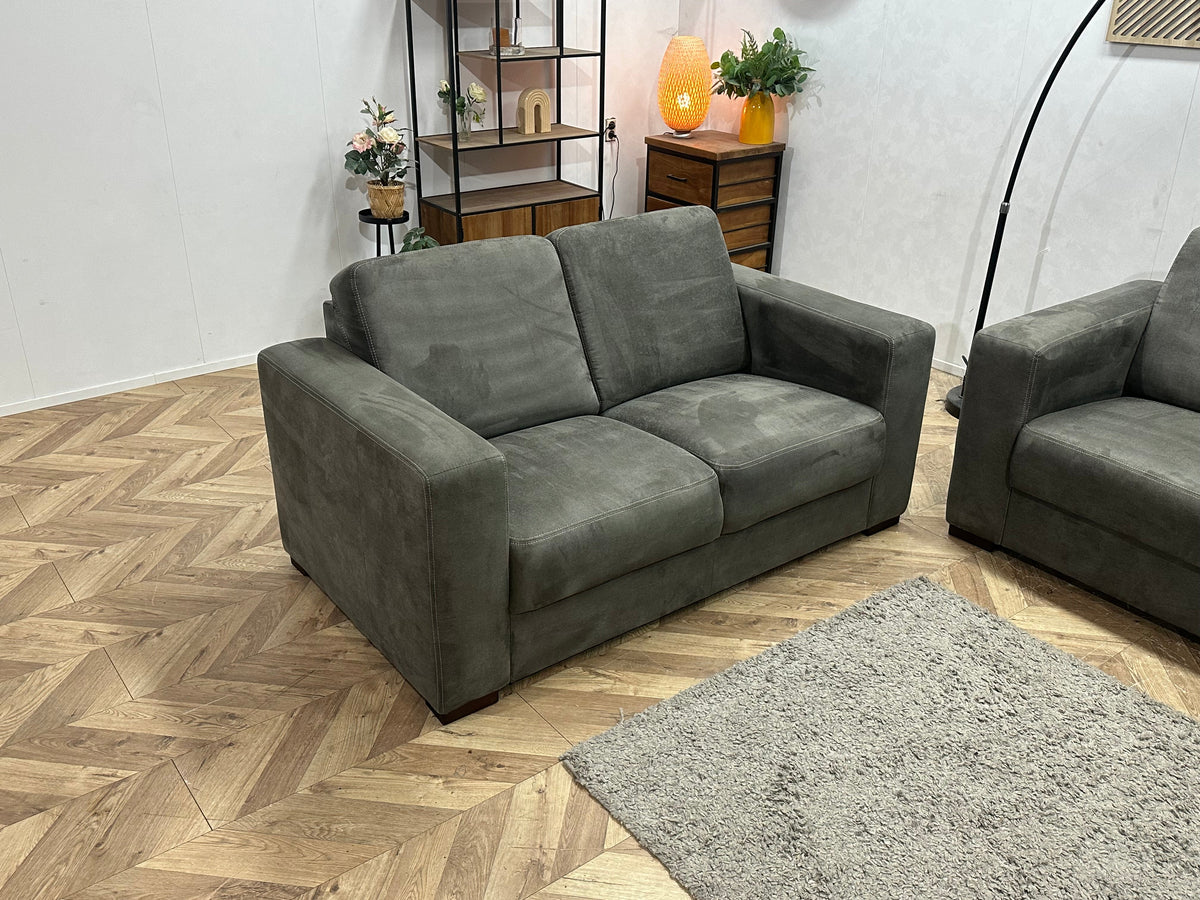 Antraciet Suède Stoffen Zetels Set ~ Nieuwstaat