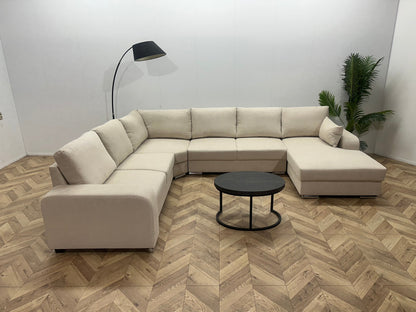 !Showroommodel! Crème Suède Stoffen U Zetel