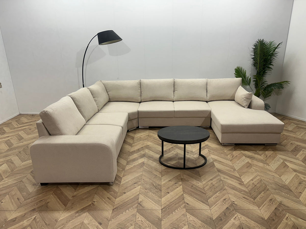 !Showroommodel! Crème Suède Stoffen U Zetel