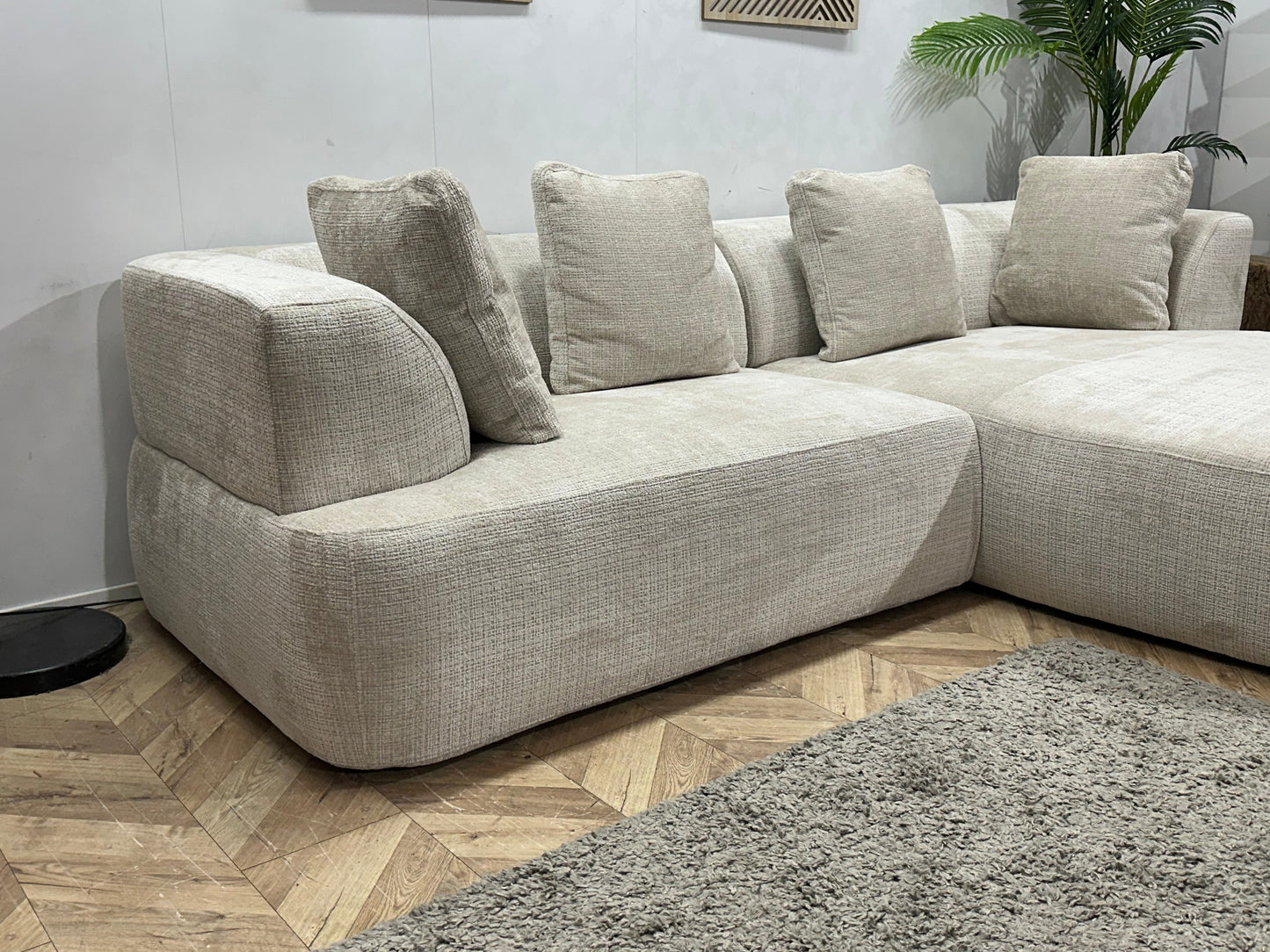 !Showroommodel! Witte Cremona Stoffen Hoekzetel
