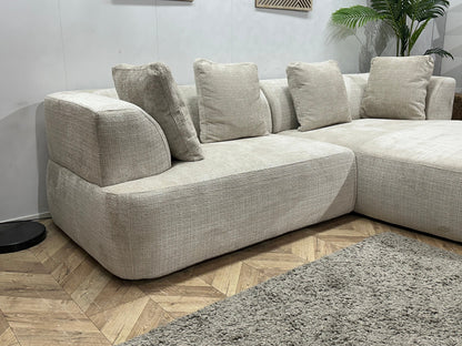 !Showroommodel! Witte Cremona Stoffen Hoekzetel