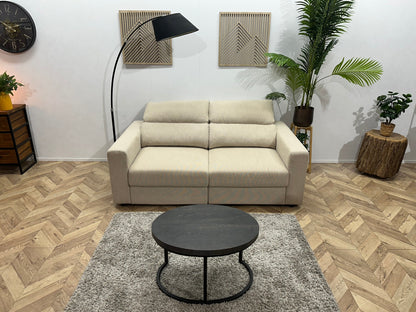 Beige 2.5-Zits Zetel ~ Verstelbare Hoofdsteunen