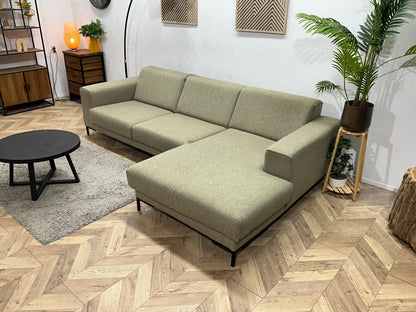 Beige Hoekzetel ~ Vaste Kussens