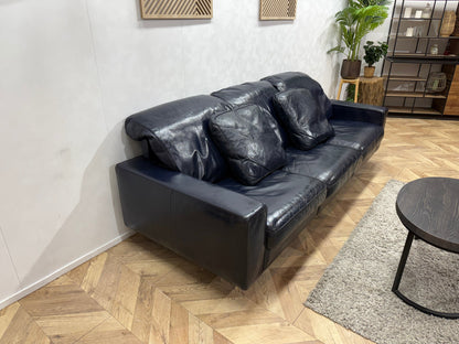 Durlet Donker Blauwe Lederen 2.5-Zits ~ Losse Kussens