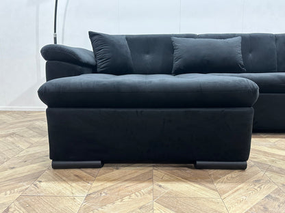 !Showroommodel! Zwarte Velvet U Zetel