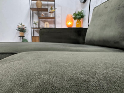 Donker Groene Velvet Hoekzetel ~ Nieuwstaat