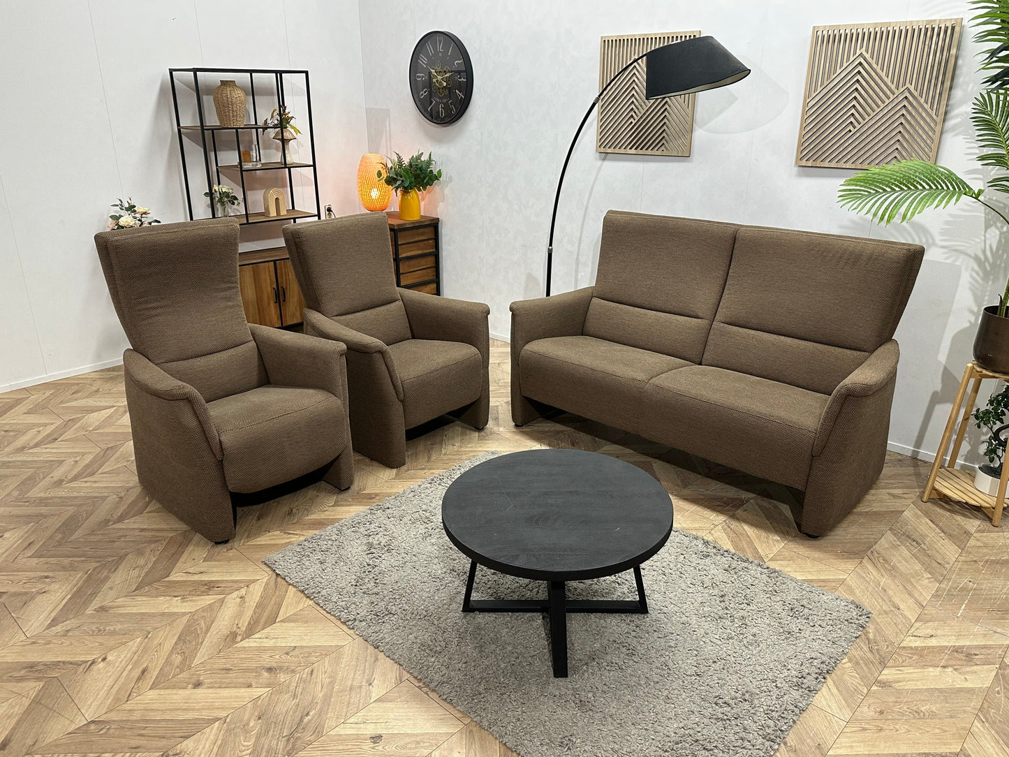 Bruine Zetels Set ~ Vaste Kussens