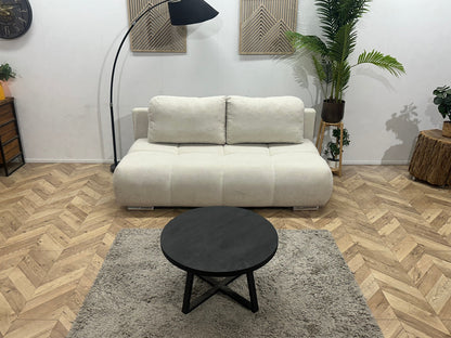 !Showroommodel! Witte Velvet 2.5-Zits Zetel