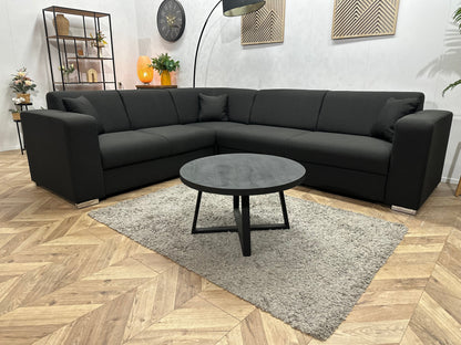 !Showroommodel! Zwarte Suède Stoffen Hoekzetel
