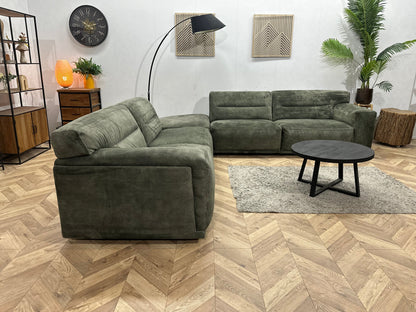 Groene Velvet Hoekzetel ~ Nieuwstaat