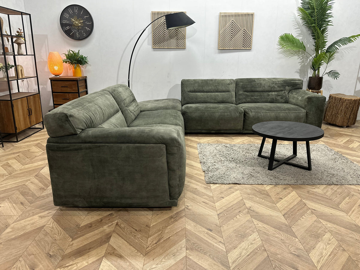 Groene Velvet Hoekzetel ~ Nieuwstaat