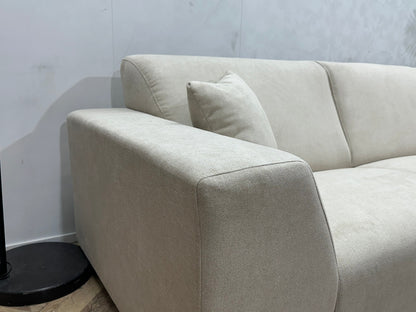 !Showroommodel! Crème Suède Stoffen Hoekzetel