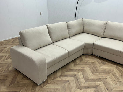 !Showroommodel! Crème Suède Stoffen U Zetel
