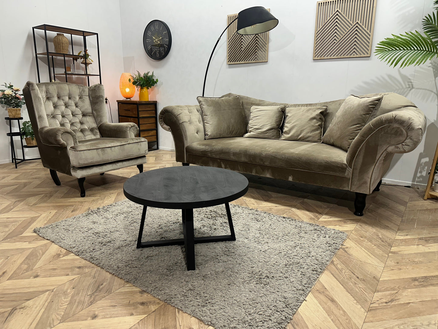 Licht Grijze Velvet ~ Losse Rugkussens Met Afneembare Hoezen