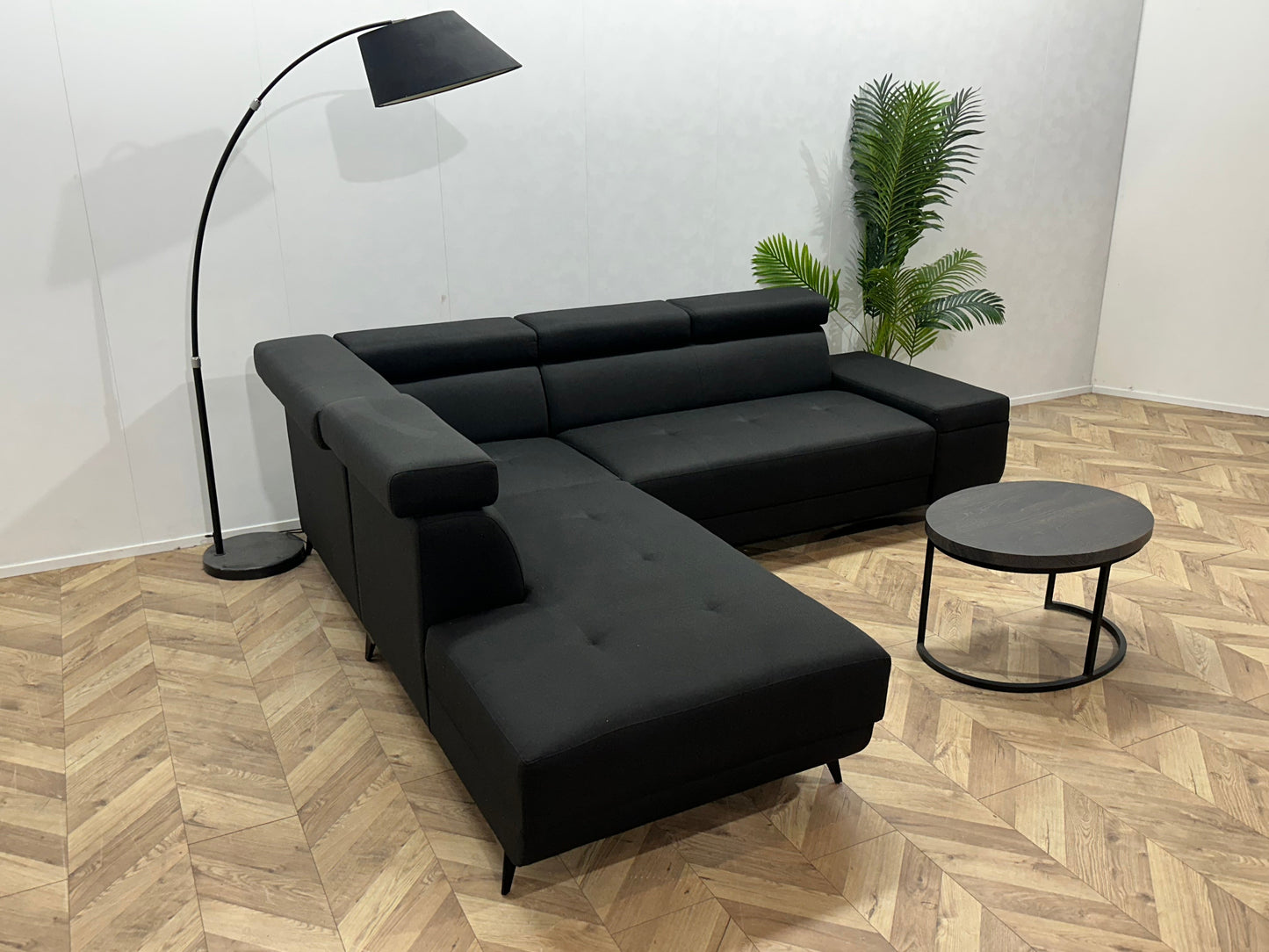 !Showroommodel! Zwart Hoekzetel ~ Verstelbare Hoofdsteunen