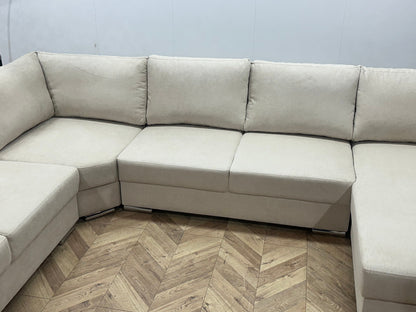 !Showroommodel! Crème Suède Stoffen U Zetel