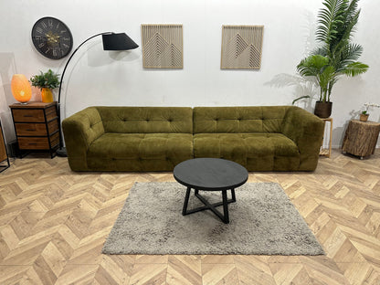 Lanterfant Mosgroene Velvet 3-Zits Zetel