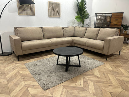 Beige Suède Stoffen Hoekzetel ~ Vaste Kussens