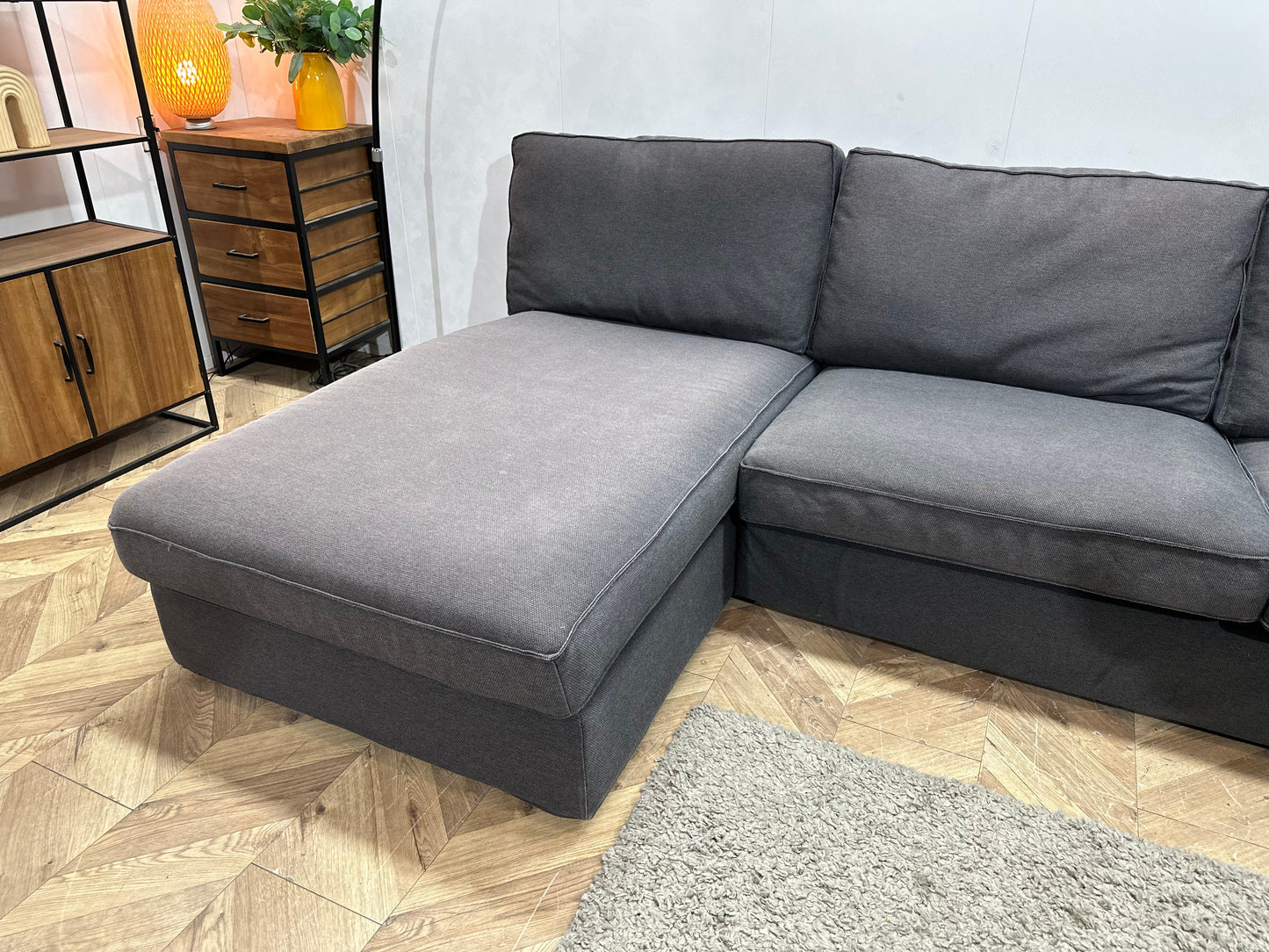 Antraciet Stoffen U Zetel ~ Losse Kussens Met Afneembare Hoezen