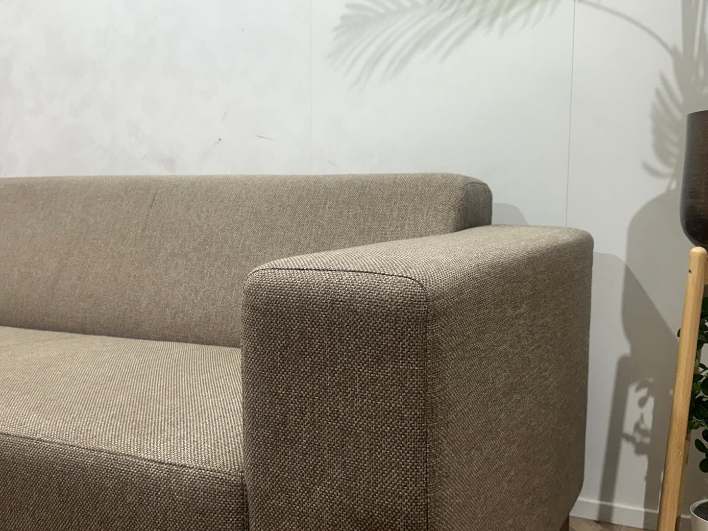 Goossens Beige Hoekzetel ~ Vaste Kussens