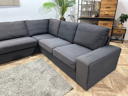 Antraciet Stoffen U Zetel ~ Losse Kussens Met Afneembare Hoezen