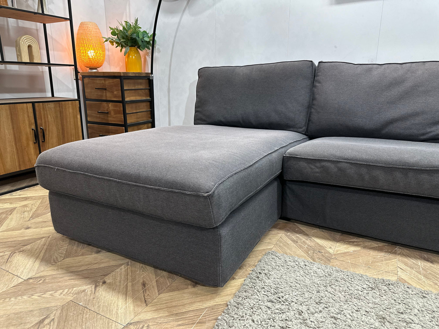 Antraciet Stoffen U Zetel ~ Losse Kussens Met Afneembare Hoezen