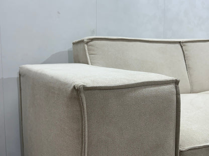 !Showroommodel! Crème Suède Stoffen Hoekzetel
