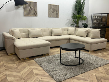 !Showroommodel! Witte/Crème Bouclé U Zetel