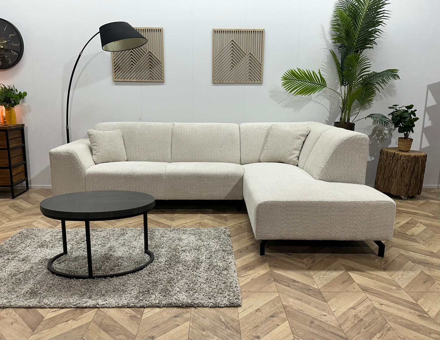 !Showroommodel! Crème Boucle Hoekzetel