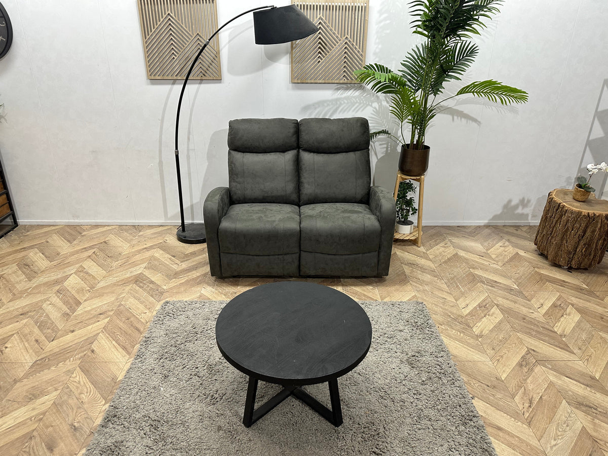 !Showroommodel! Antraciet 2-Zits Zetel ~ Elektrisch Verstelbaar