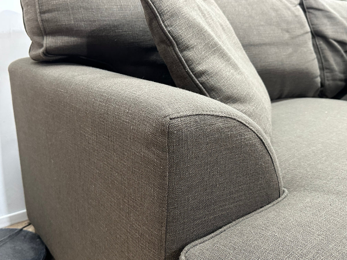 Bruine Hoekzetel Inc Hocker ~ Losse Kussens Met Afneembare Hoezen