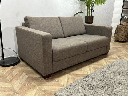 Bruine 2.5-Zits Zetel Inc Hocker ~ Losse Rugkussens Met Afneembare Hoezen