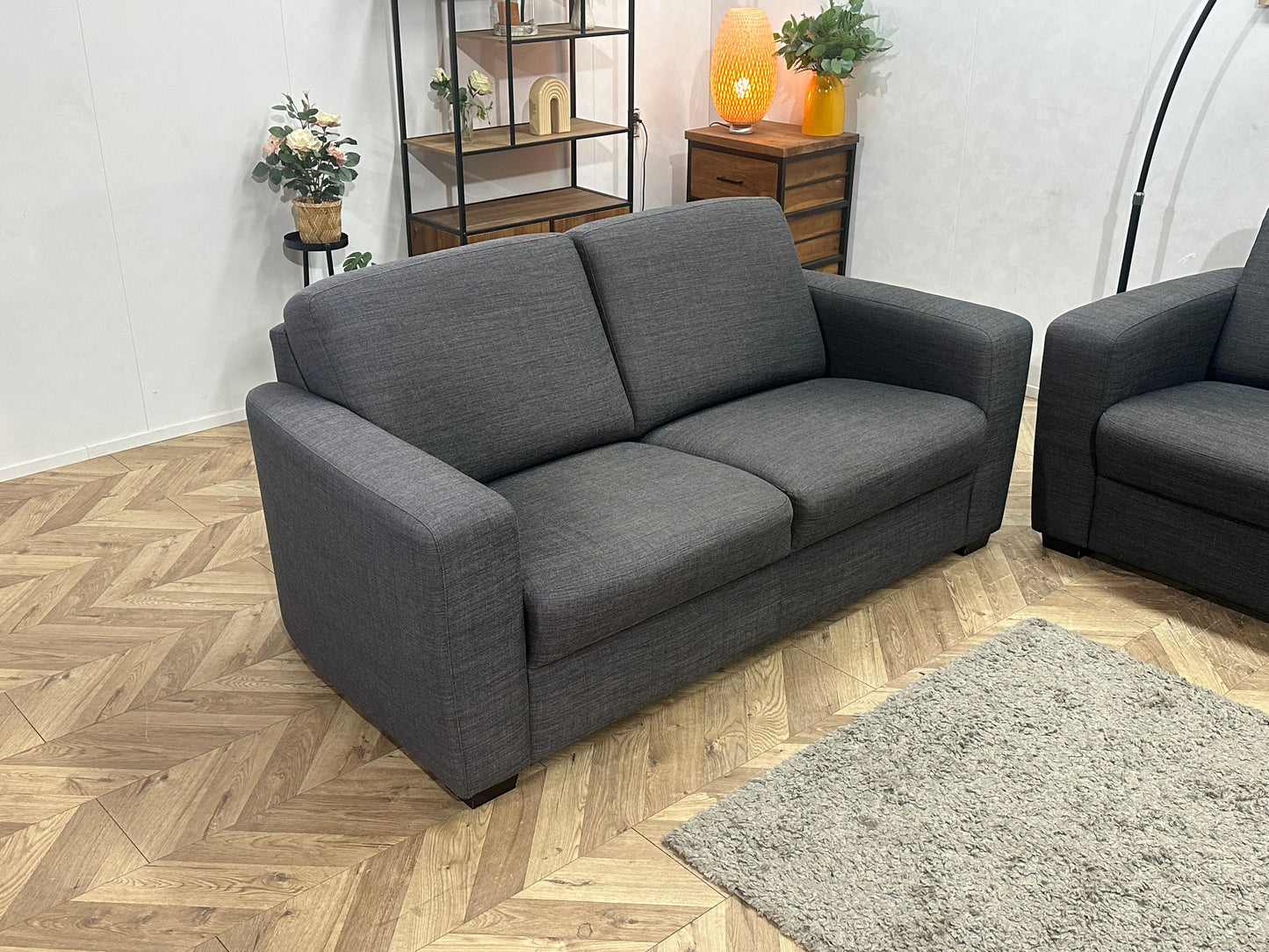 Antraciet Zetels Set ~ Vaste Kussens