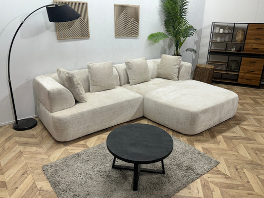 !Showroommodel! Witte Cremona Stoffen Hoekzetel