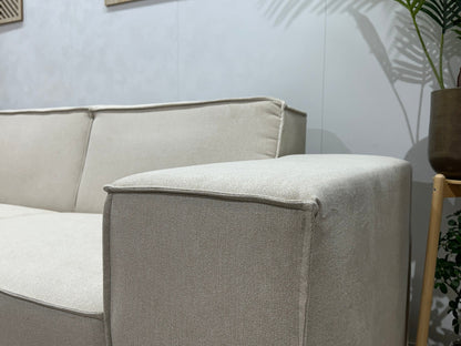 !Showroommodel! Crème Suède Stoffen Hoekzetel