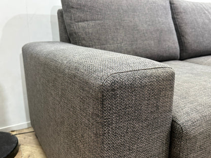 Grijze Hoekzetel Inc Hocker ~ Losse Rugkussens Met Afneembare Hoezen