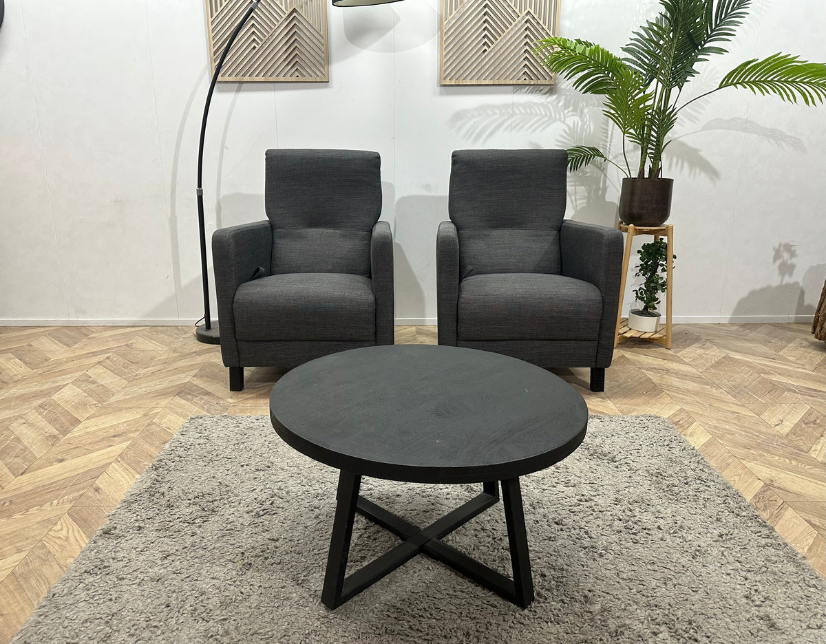 Antraciet Fauteuils ~ Verstelbare Rugleuningen