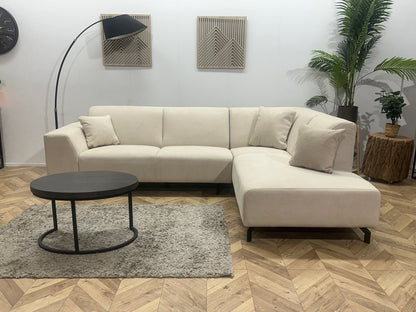 !Showroommodel! Crème Suède Stoffen Hoekzetel