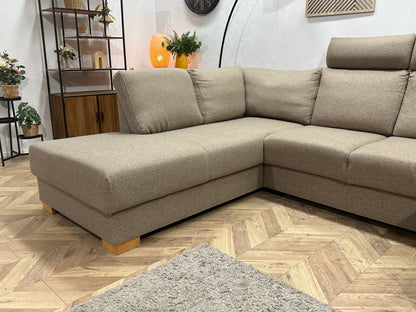 Beige U Zetel ~ Losse Rugkussens Met Afneembare Hoezen