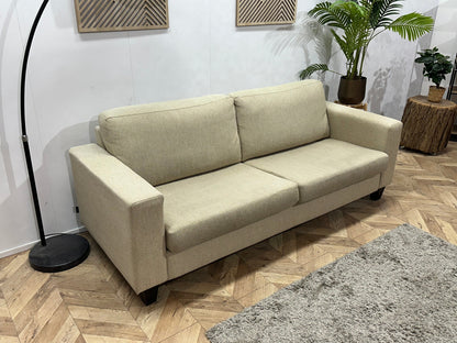 Trendhopper Beige 2.5-Zits Zetel ~ Losse Kussens Met Afneembare Hoezen